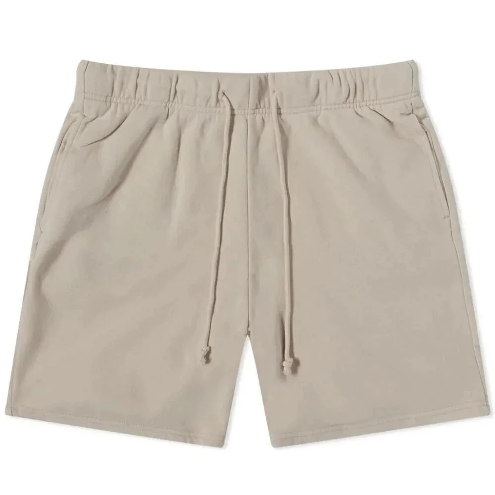 Colour Range Unisex Hybrid Fleece Sweat Short in Cream/Brown Size XS NWT